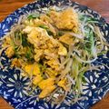 さすらい's cooksnap of when they made 簡単♡もやしと豆苗と卵の炒め♪.