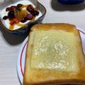 mahotere's cooksnap of when they made シンプルチーズトースト.