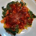ナンキンハゼ's cooksnap of when they made 大人気♪春菊とかりかりチーズの絶品チヂミ.