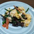 Himetotonaokazu's cooksnap of when they made ニラとキクラゲの玉子炒め.