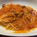 えびしお＠修行中's cooksnap of when they made ☆トマトとにんにくとツナのパスタ☆.