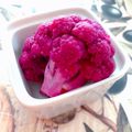 ☆３匹の子ぶた☆'s cooksnap of when they made 減塩*作り置き*紫カリフラワーの甘酢漬け.