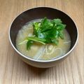 まこさんど's cooksnap of when they made ＊味噌汁に三つ葉＊.