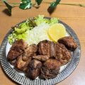 chi−ちゃん's cooksnap of when they made 鮪・鯖・鰹・鮭！アラde激ウマ♡竜田揚げ.