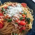 ＊cactus…＊'s cooksnap of when they made フレッシュバジルと完熟トマトのパスタ.
