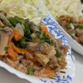 ゆ→ちむ❦180SX's cooksnap of when they made 豚肉とエリンギのガリバタ醤油炒め.
