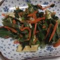 きらり流れ星's cooksnap of when they made 小松菜のシャンタン炒め.