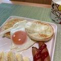 ビートルズ食堂's cooksnap of when they made イングリッシュマフィンサンド！朝食に。.