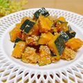 ルパンのかあさん☆彡's cooksnap of when they made レンジで簡単☆ご飯のお供に無限かぼちゃ。.
