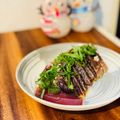 西＊絵子's cooksnap of when they made 鰹のたたきアレンジ.