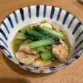 ぱるぴんこ's cooksnap of when they made 簡単！驚く柔らかさ鶏胸肉と小松菜の中華煮.