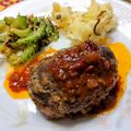 ♪☆かっこ☆♪'s cooksnap of when they made 簡単おいしい♪基本のハンバーグ.