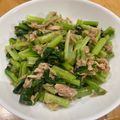 ママメイン！時々子供's cooksnap of when they made やみつき小松菜ツナ入り.