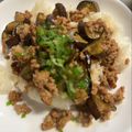 蜜柑の花's cooksnap of when they made ナスと豚ひき肉の生姜焼き丼.