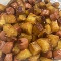 ゆみらんたん's cooksnap of when they made さつま芋とウィンナーのコロコロ照焼き.