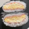 ｍａｃｏ's cooksnap of when they made ハムとチーズのサラダおにぎらず.