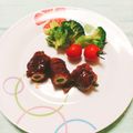 ﾁｲﾁｬﾝﾏﾏ's cooksnap of when they made お弁当・お節に♬竹輪の牛肉巻き.