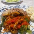 美味しい物作りたい's cooksnap of when they made 鶏もも肉のトマトチーズ焼き.