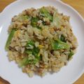 クッキングかぁ♡'s cooksnap of when they made 納豆レタス炒飯.