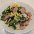 ぱんな's cooksnap of when they made ウインナーと小松菜の玉子炒め★動画あり★.