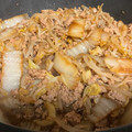 半熟王子's cooksnap of when they made 簡単♡豚ひき肉と白菜ともやしのあんかけ.