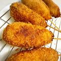yymamatan's cooksnap of when they made HMでチーズハットグ♡チーズドッグ♡.