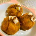 みい5151's cooksnap of when they made 簡単♪材料３品！南瓜のきんちゃくデザート.