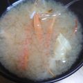 ﾋﾟﾛﾐ♡'s cooksnap of when they made かにを食べ尽くせっ！カニの殻のみそ汁！.