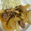 MapiSapi's cooksnap of when they made しゃぶしゃぶ肉で生姜焼き.