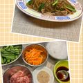 horseland's cooksnap of when they made チャプチェ。（豚肉と韮、人参の春雨炒め）.