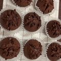 とうふ♀'s cooksnap of when they made 混ぜるだけ【しっとり米粉チョコマフィン】.