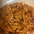もものすけのまま's cooksnap of when they made トマト缶で簡単＊暗殺者のパスタ.