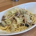 聞き耳's cooksnap of when they made 鯖とキャベツのワンパンペペロンチーノ.