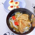 めみたん☆'s cooksnap of when they made ほっこり(*´╰╯`๓)♬きつねうどん♪.