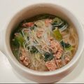 yokoyoko76's cooksnap of when they made チンゲン菜と豚ひき肉の春雨ごま味噌スープ.