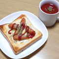 ﾋﾟﾛﾐ♡'s cooksnap of when they made チーズとろけるオープンホットドッグ.