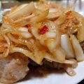 monjimari's cooksnap of when they made 新玉ねぎだれの油淋鶏.