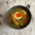 ナピト's cooksnap of when they made 簡単♡具沢山ブロッコリーとゆで卵の味噌汁.