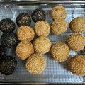 クックはるん☆'s cooksnap of when they made さつま芋のごま団子.