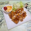 みかかめ's cooksnap of when they made スタミナ☆チキンステーキ お弁当にも.