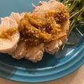 かぼすレモン's cooksnap of when they made 激うま！鶏ハムの新玉葱タレ.