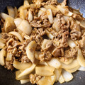 ラフロイグ31年's cooksnap of when they made たっぷり新玉ねぎと豚ばら肉の角煮の味炒め.