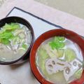 みっちゃん❇️68's cooksnap of when they made 蓮根キャベツ揚げのお味噌汁.