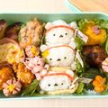 pooh_s2's cooksnap of when they made 運動会の弁当キャラ弁しろくまポケット稲荷.