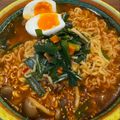 Makki203's cooksnap of when they made 何これ旨旨っ！！辛ラーメンの作り方♡.