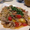 LunaJuno's cooksnap of when they made 丼にも！プチトマトと豚肉のスタミナ生姜焼.