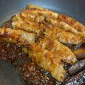 やよい・M's cooksnap of when they made なすの豚バラ肉巻き.