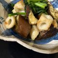 おさしみにゃんちー's cooksnap of when they made No3475蕎麦の共、茄子、竹輪、春菊.