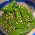 ゆるмαмα's cooksnap of when they made 簡単☆スナップエンドウのナムル.