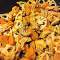 yunapi☆'s cooksnap of when they made ★デパ地下風★豚肉・蓮根・南瓜の甘辛炒め.